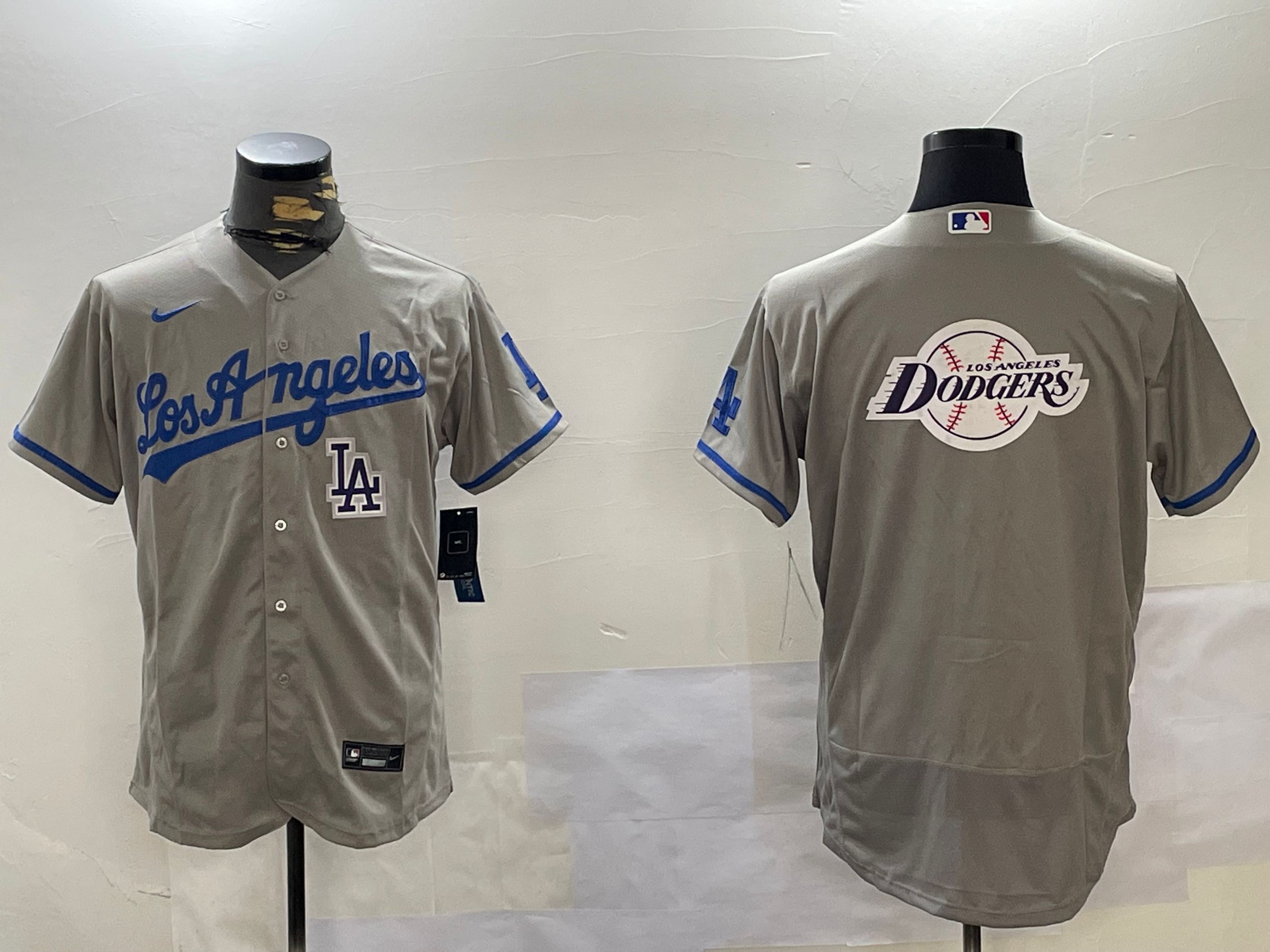 Men Los Angeles Dodgers Blank Grey Elite 2024 Nike MLB Jersey style 12169->los angeles dodgers->MLB Jersey